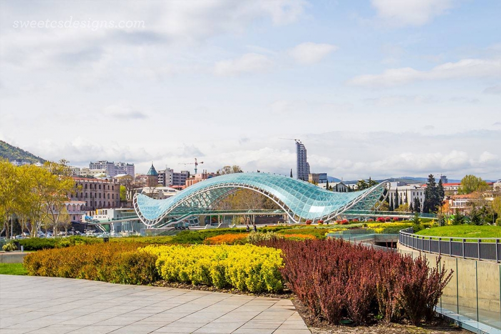 picture of the Bridge of Peace, Tbilisi Georgia