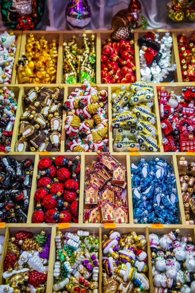 A display of candy at the Krakow Christmas Market.