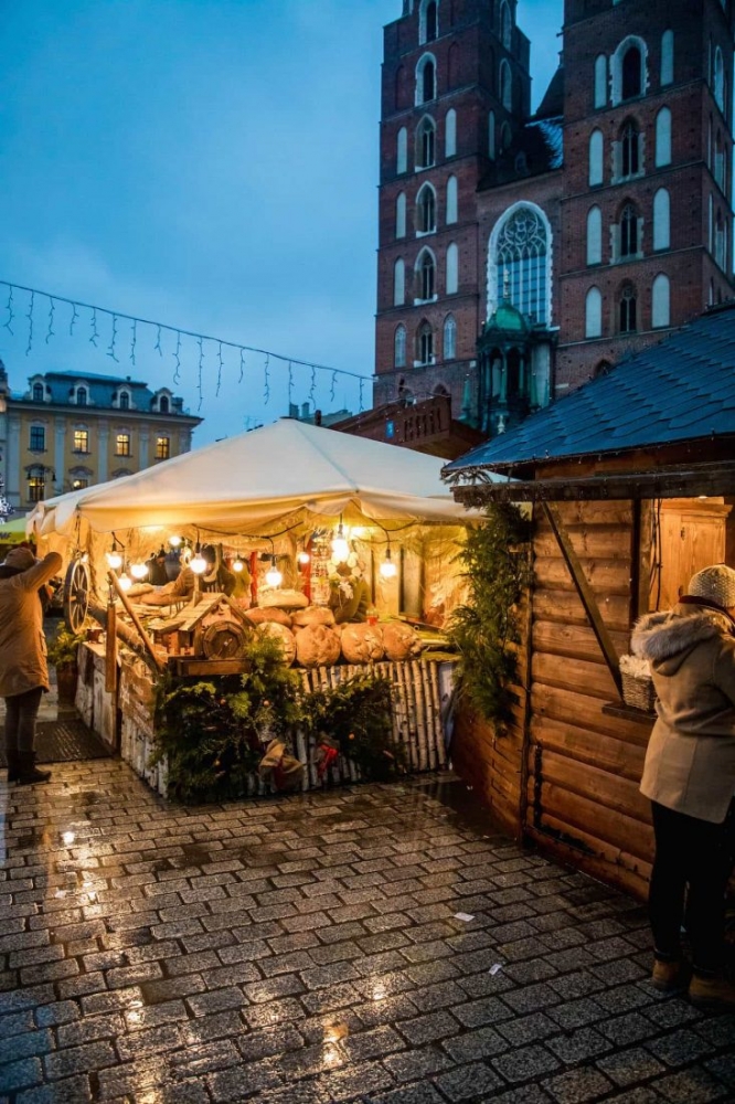 Krakow Christmas Market in Poland.