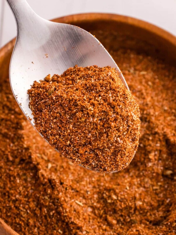 taco seasoning on a spoon